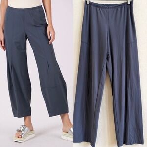 Porto San Francisco Wide Leg Stretch Athletic Pants Slate Blue Gray Size 2
